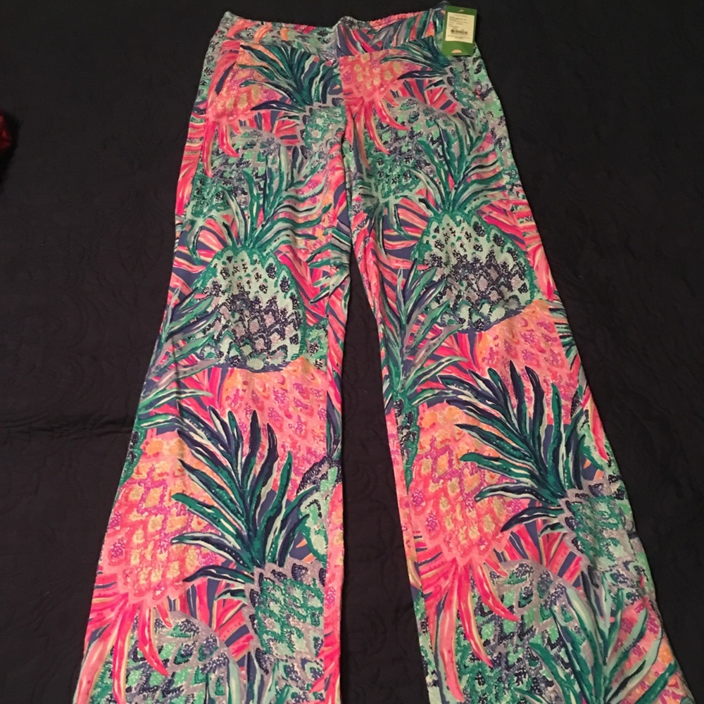 LILLY PULITZER ISLAMORADA BEACH PALAZZO PANTS